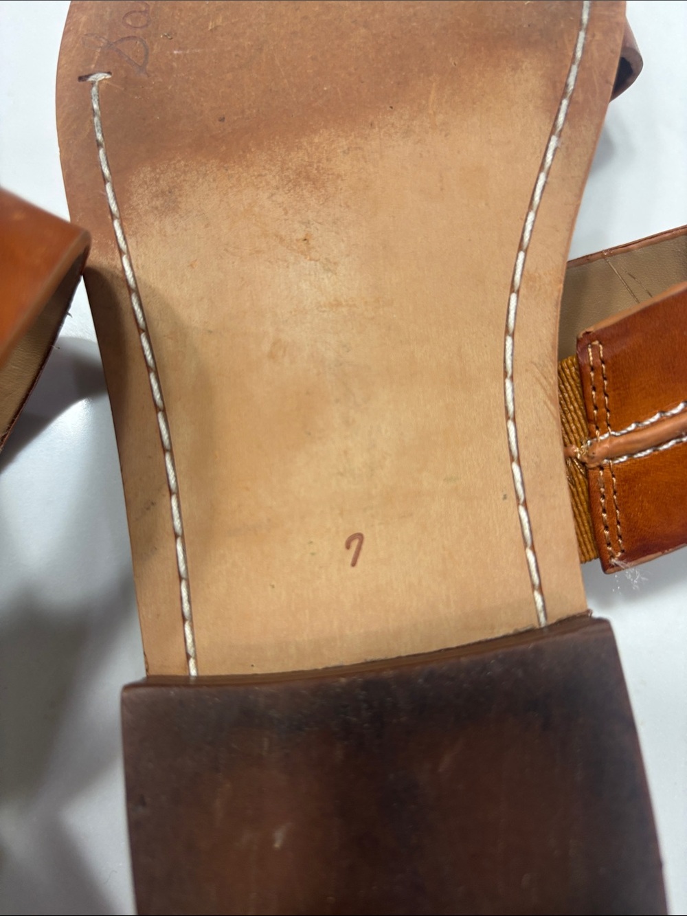 Sam Edelman Cognac Double-Strap Slide Sandals - Picture 9 of 9